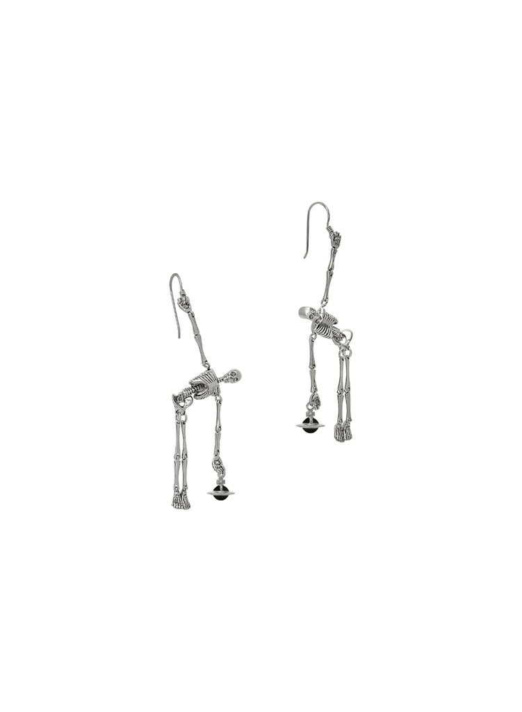 Vivienne Westwood Skeleton Earrings - Silver