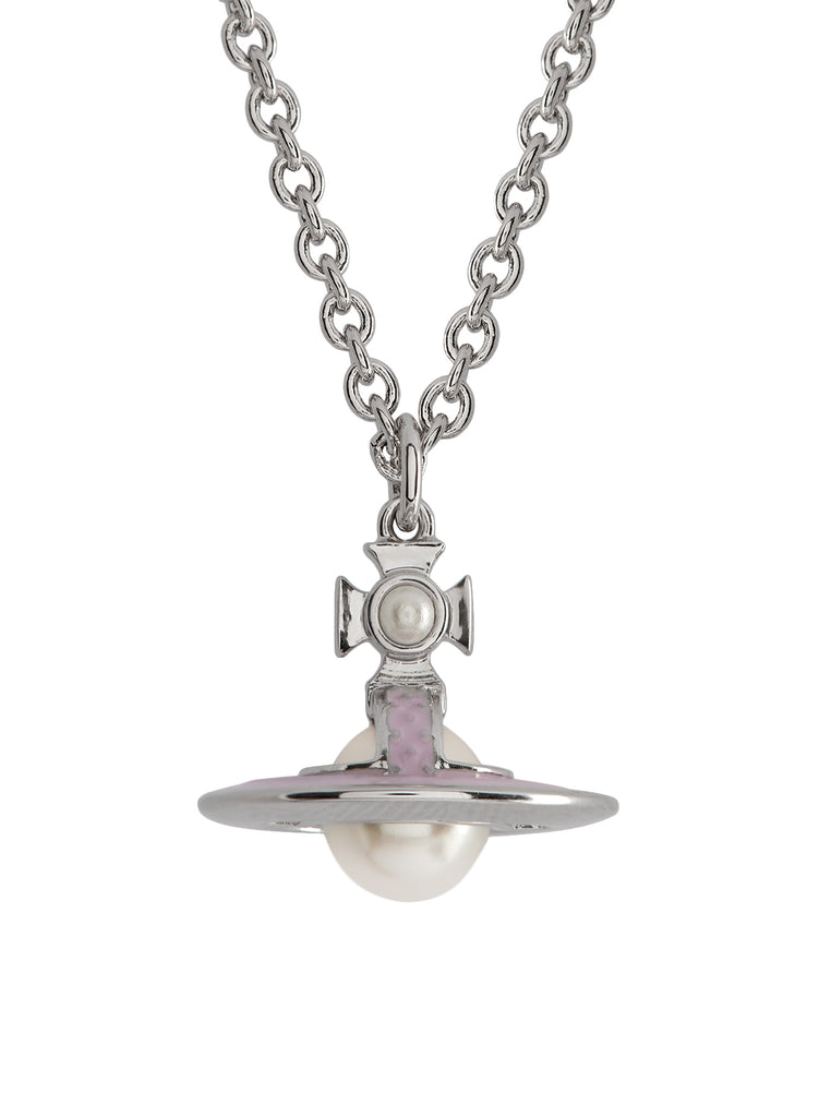 Vivienne Westwood Simonetta Pendant - Silver/Creamrose Tone