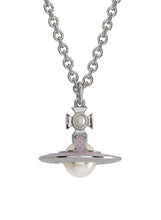 Vivienne Westwood Simonetta Pendant - Silver/Creamrose Tone