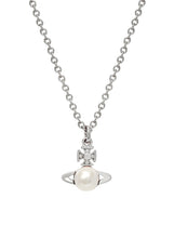 Vivienne Westwood Balbina Pendant - Platinum / Cream Pearl