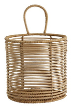 ZADAR M rattan holder w. handle, nature