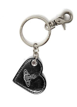 Vivienne Westwood Smooth Leather Injected Orb Heart Keyring