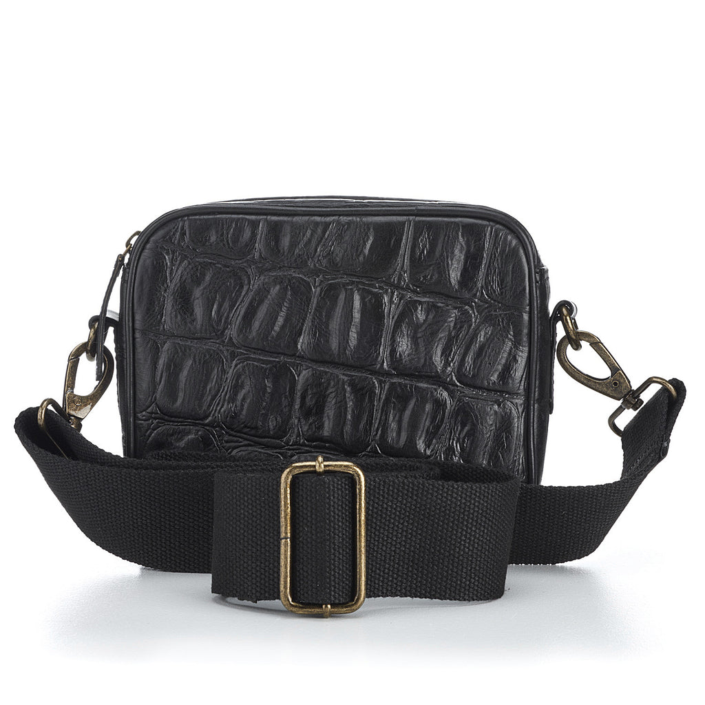 Freya bag - black croc