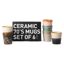 70s ceramics: coffee mugs, Oberon (set of 6)