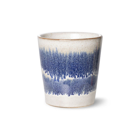 70s ceramics: coffee mug, cosmos