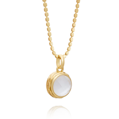 Apollo Reversible Doublet Pendant: Mother of Pearl,