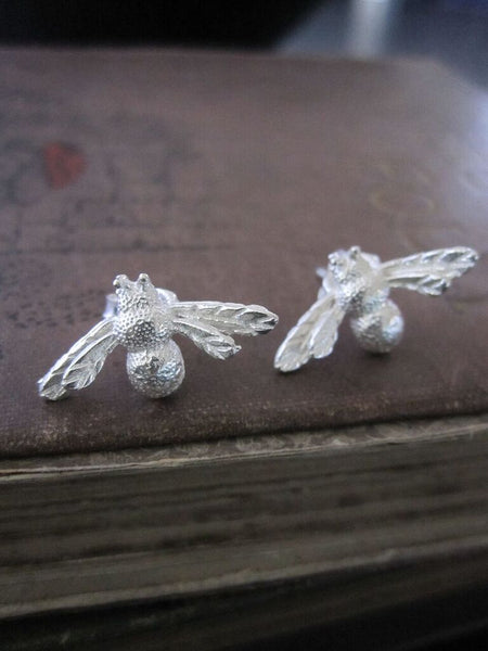 925 Silver Bee Earrings