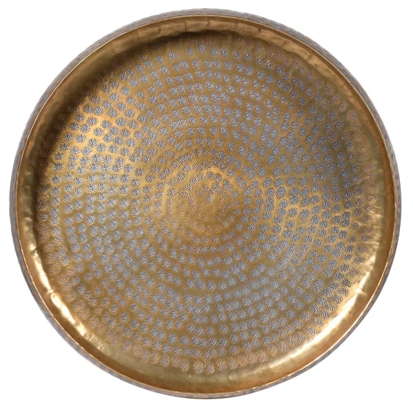 Antique Brass Round Tray