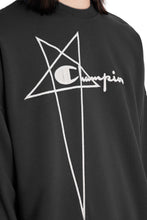 RICK OWENS X CHAMPION KNITTED PULLOVER SWEATSHIRT - BLACK