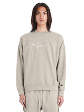 RICK OWENS X CHAMPION KNITTED PULLOVER SWEATSHIRT - PEARL