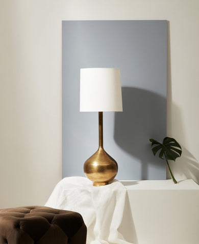 DAY CUE LAMP INCL SHADE IN LINEN