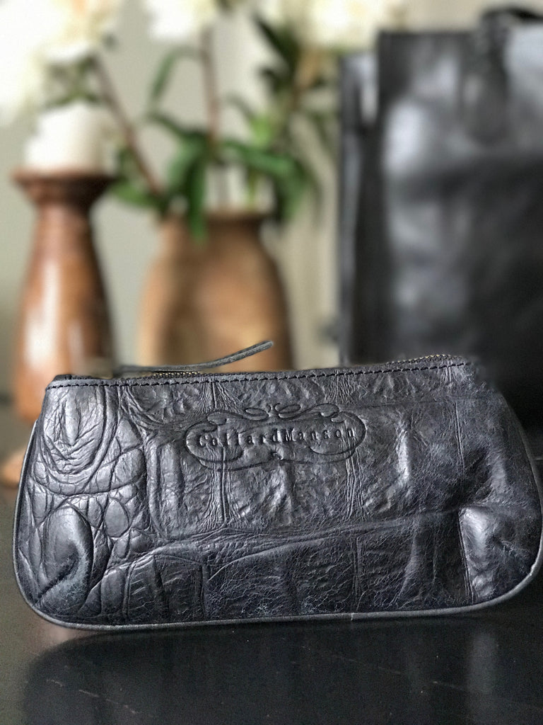 CollardManson Ruby Purse black croc