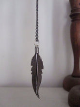 925 Silver Large Feather Necklace