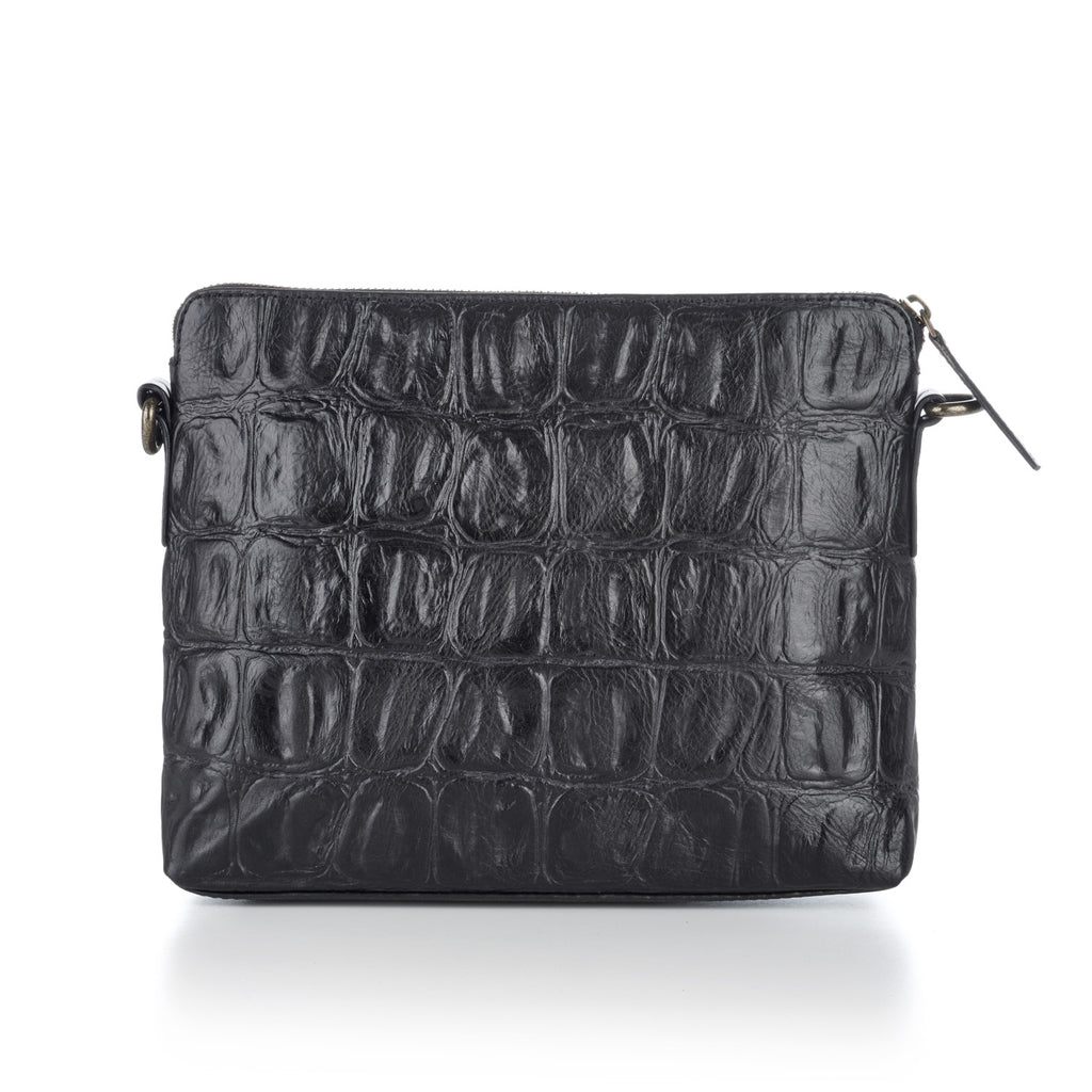 Florrie bag - black croc