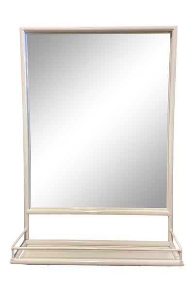 Maitri White Mirror with shelf