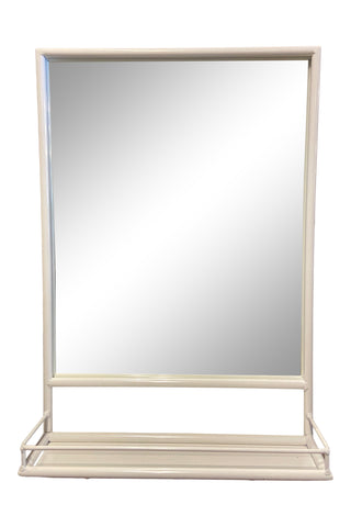 Maitri White Mirror with shelf