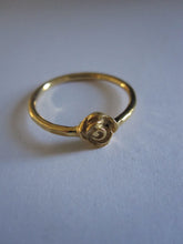 CollardManson 925 Silver Rose Ring- gold