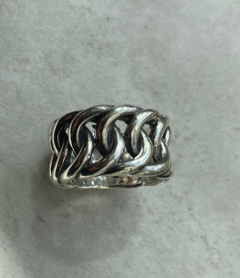 925 Silver Chain ring