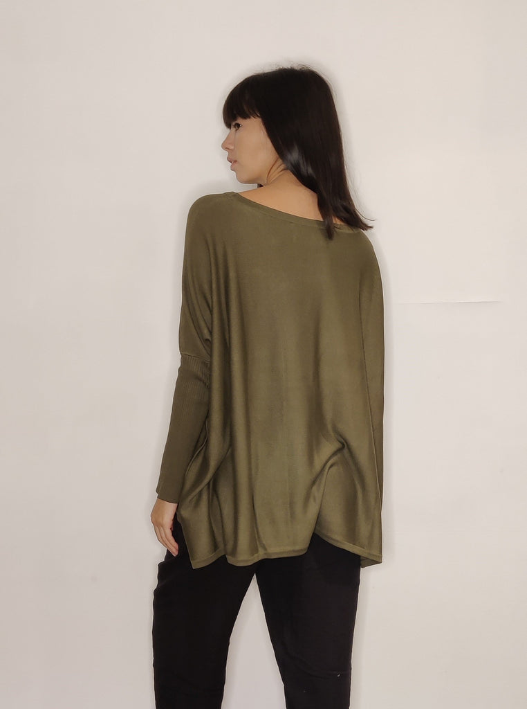 WDTS -Layla fine knit sweater - Forest