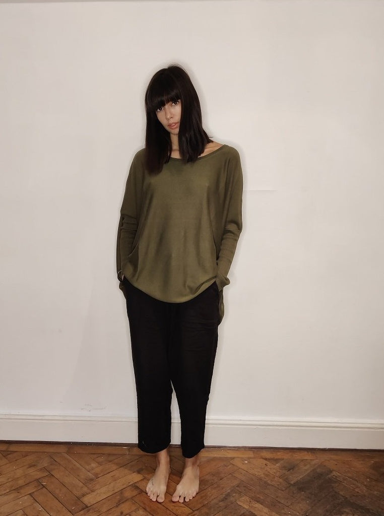 WDTS -Layla fine knit sweater - Forest