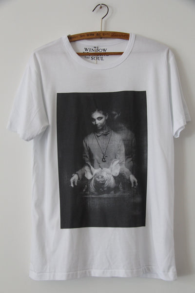 Window Dressing The Soul- Pig Jersey T Shirt white
