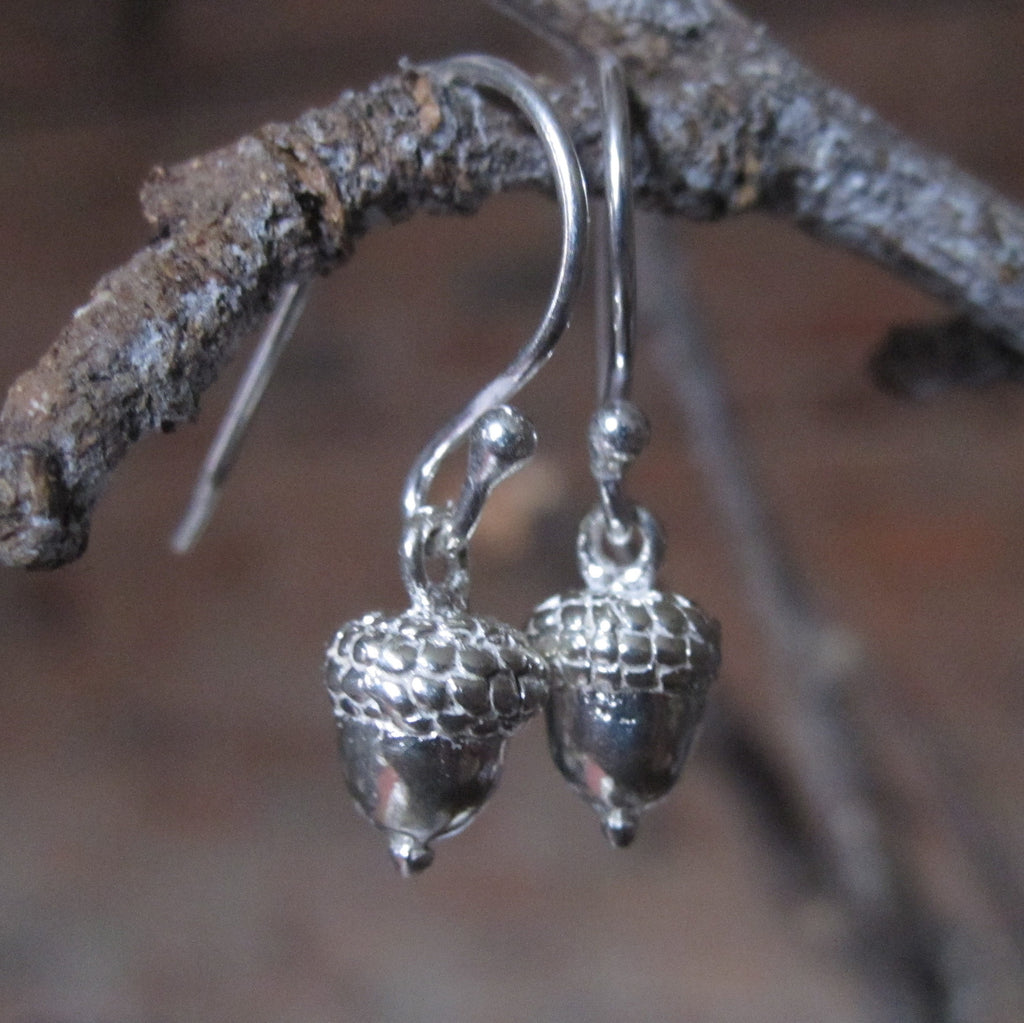 CollardManson 925 Silver Acorn Earrings