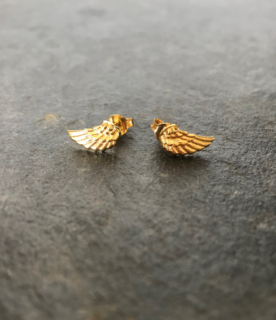 Small Wing Studs - gold