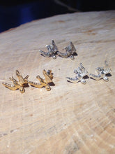 CollardManson 925 silver swallow studs-gold plated