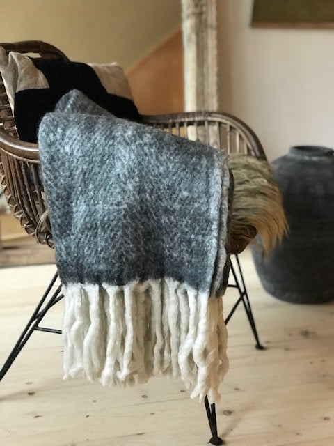 STORM GREY THROW