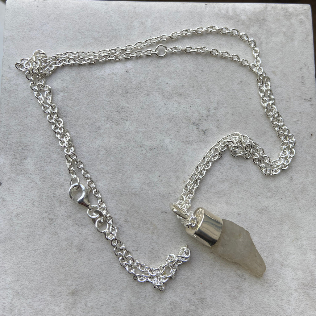 Jagged quartz necklace