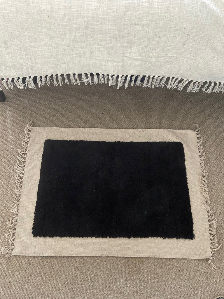 Mat / Rug Black Rectangle