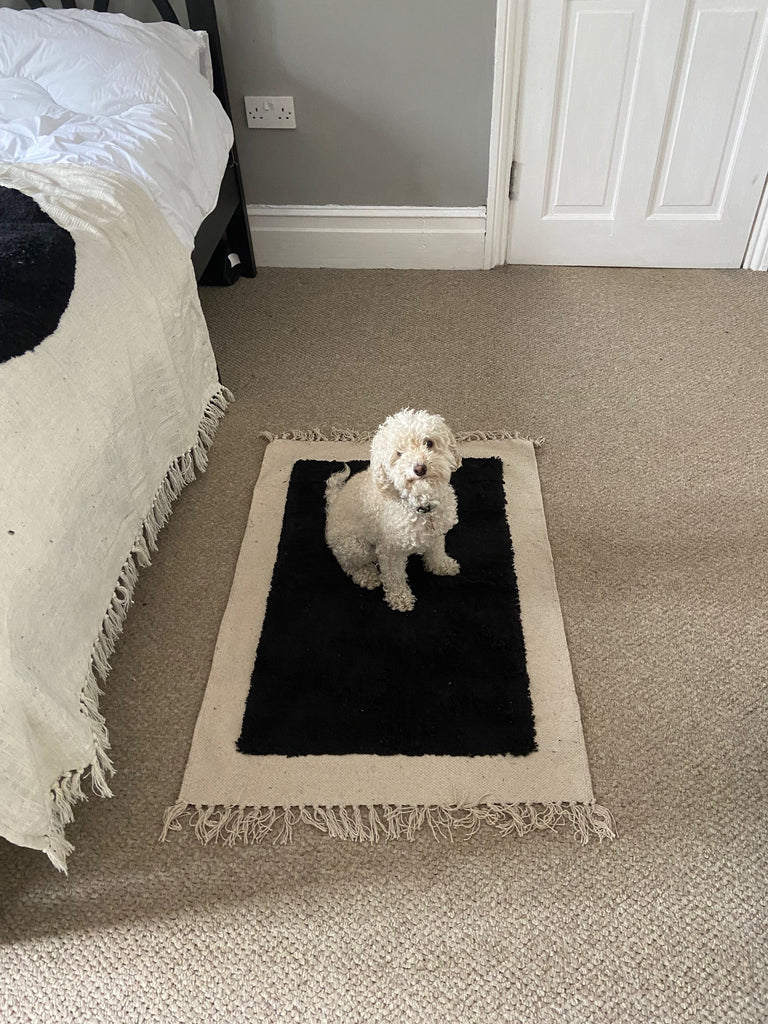 Mat / Rug Black Rectangle