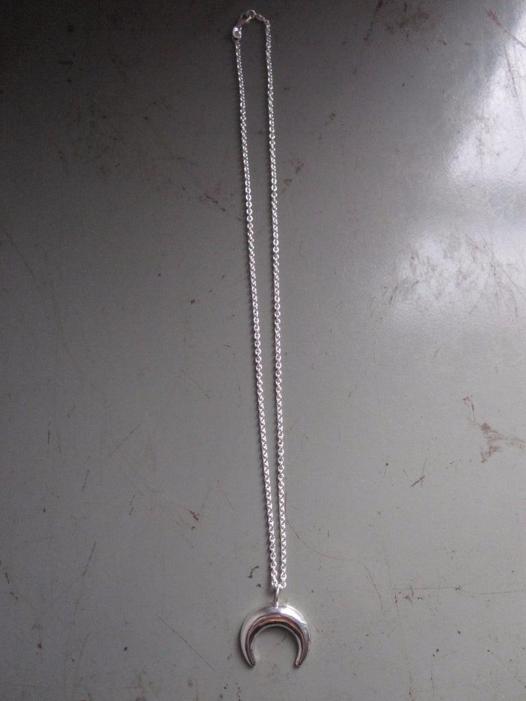 925 Silver Crescent Moon Necklace