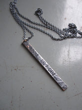 WDTS Window Dressing the Soul Silver - Hand Hammered Necklace - MEMENTO MORI - Mixed Finish