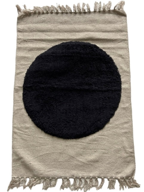 Mat / Rug Black Circle