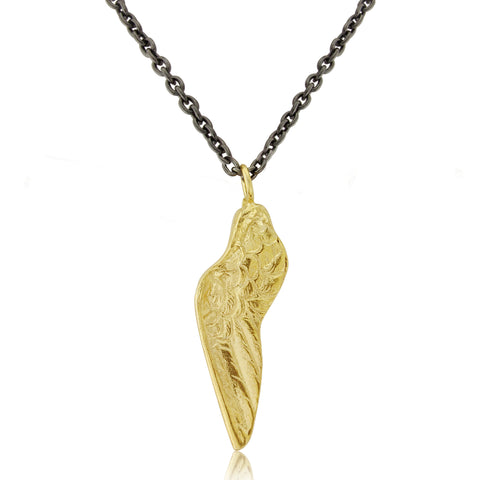 925 silver- Small Wing Necklace - Gold plated