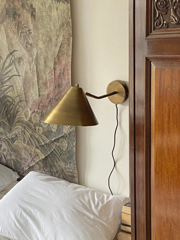 Wall Lamp, Antera, Brass finish iron