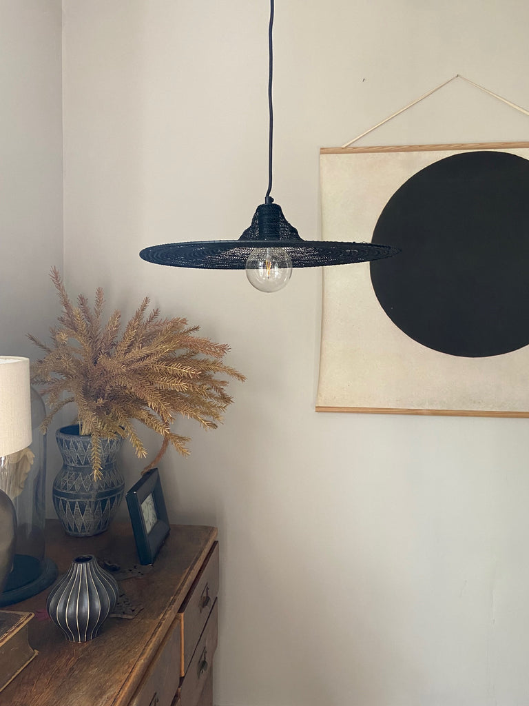 Saturn Pendant lamp - ANTIQUE BLACK FINISH