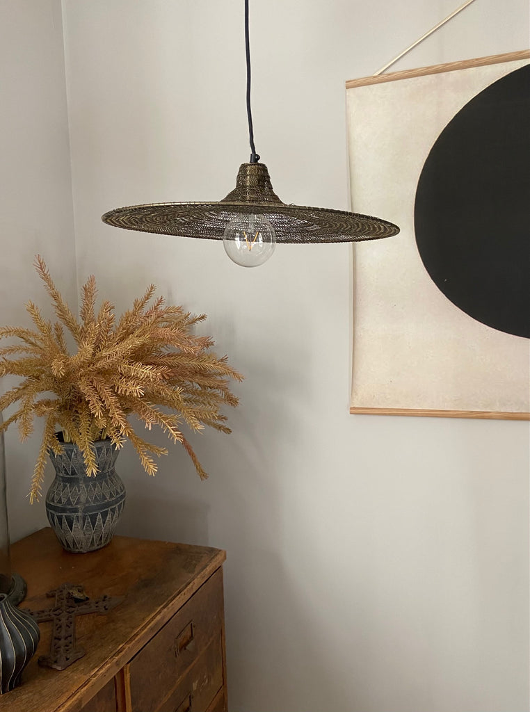 Saturn Pendant lamp - ANTIQUE BRASS FINISH