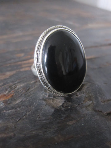 CollardManson 925 Silver Ring Black onyx