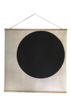 Canvas wall hanging - Black Circle