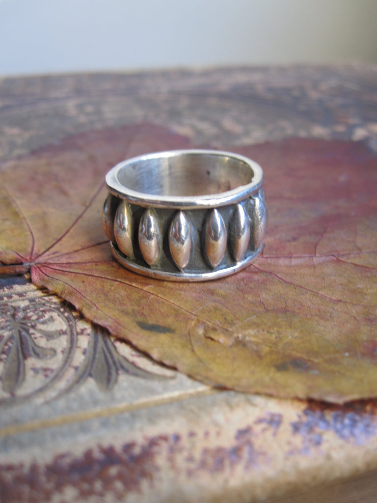 925 Silver Chunky Bulb Ring