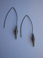 925 oxidised silver Shanku earrings