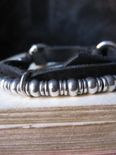 Goti bracelet in 925 Silver and leather BR206