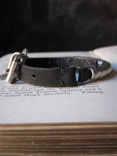 Goti leather bracelet with 925 Oxidised Silver BR049