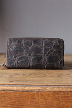 CollardManson Croc Wallet- Brown