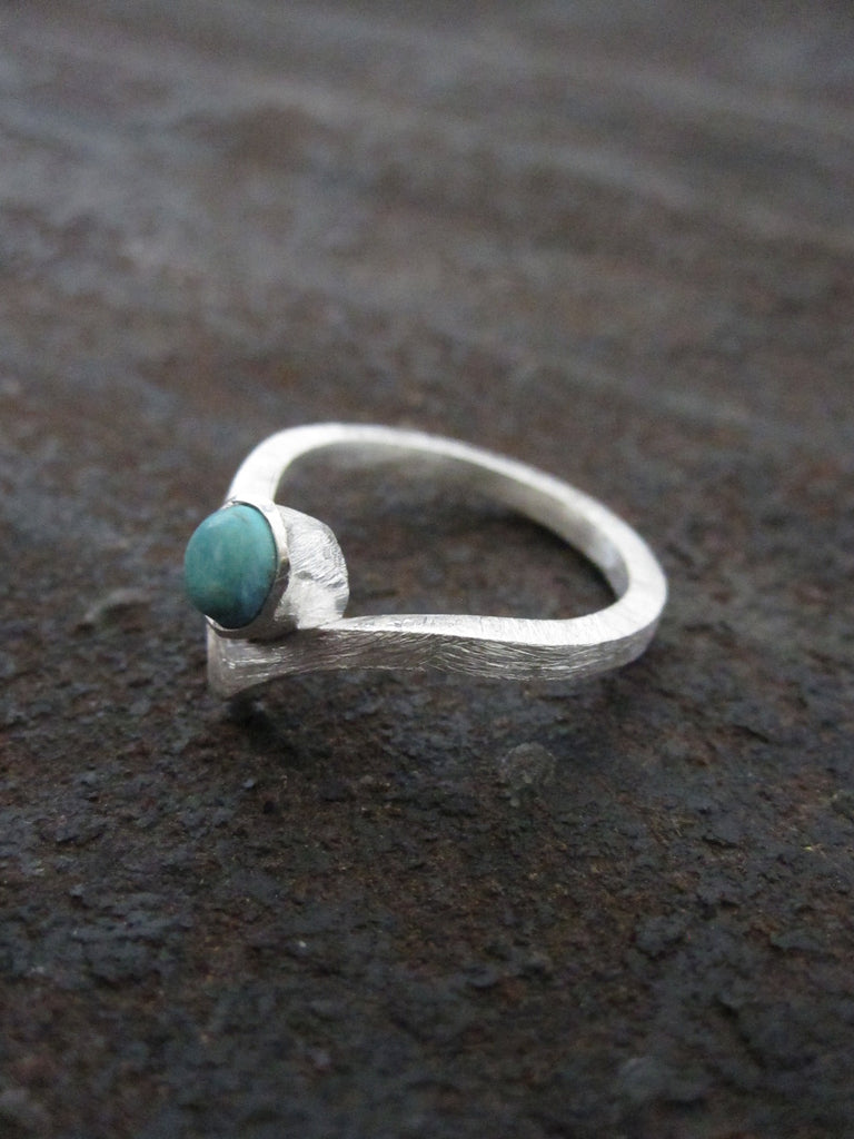 Chevron ring - Turquoise