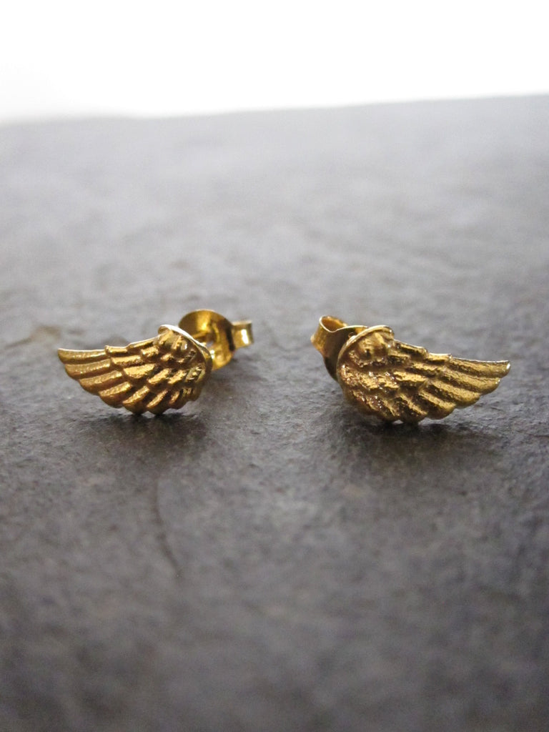 Small Wing Studs - gold
