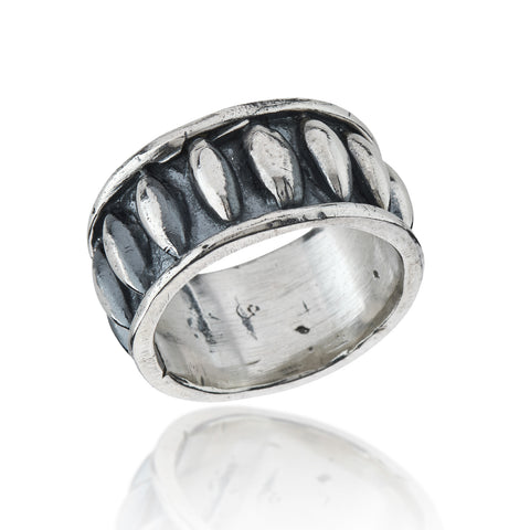 925 Silver Chunky Bulb Ring