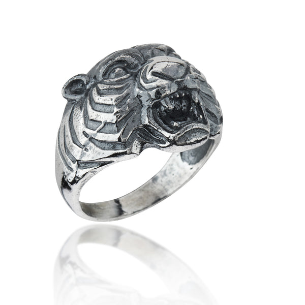 925 Silver Tiger Ring